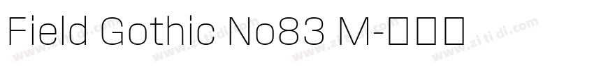 Field Gothic No83 M字体转换